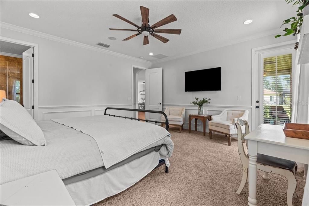 Bedroom, Interior, Recessed Lighting