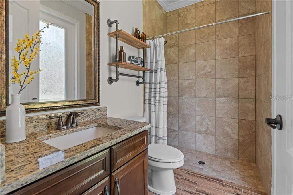 Bathroom, Interior, Wood Texture Flooring