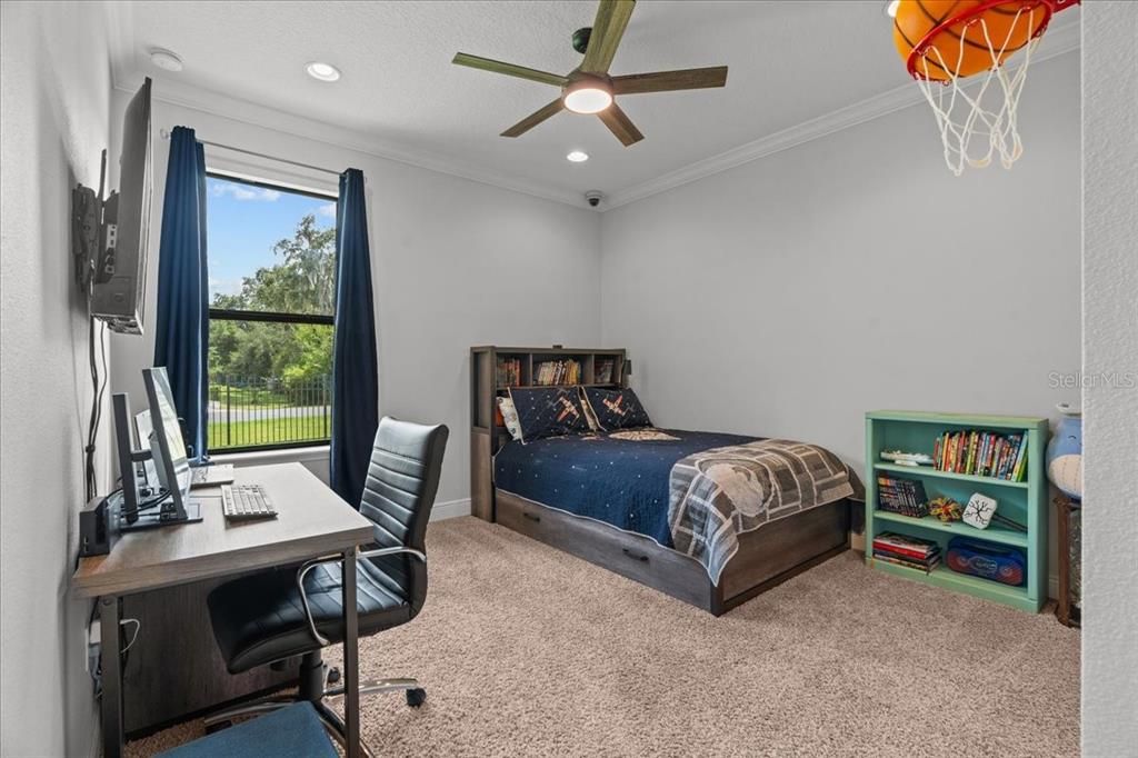 Bedroom, Home Office, Interior, Recessed Lighting