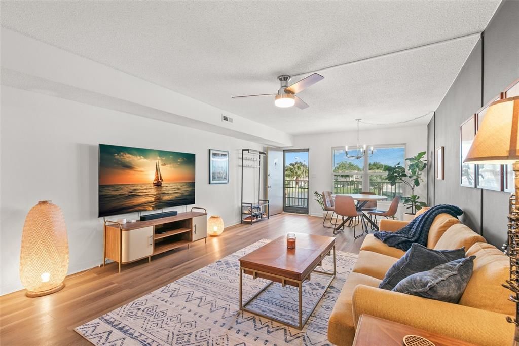 Dining room, Interior, Living room, Wood Texture Flooring