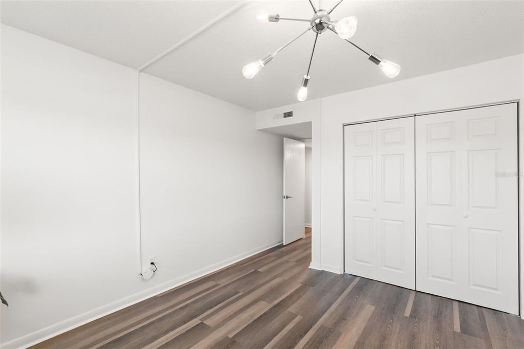 Empty room, Interior, Pendant Lights, Wood Texture Flooring