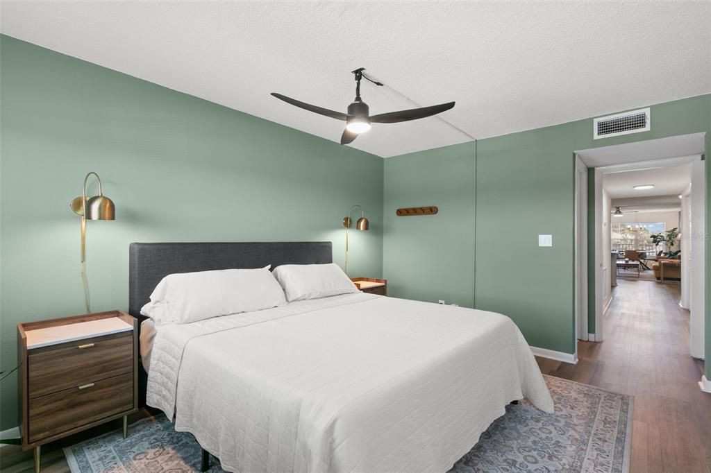 Bedroom, Interior, Wood Texture Flooring