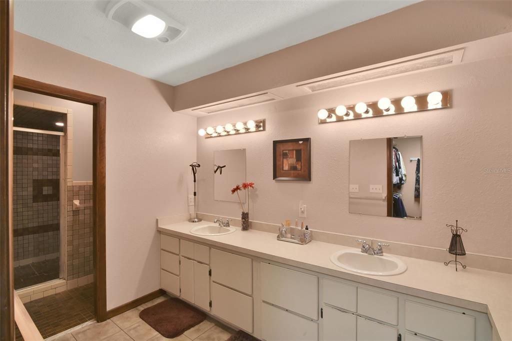 Bathroom, Dual Sink Vanities, Glass Shower, Interior