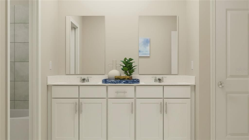 Bathroom, Dual Sink Vanities, Interior