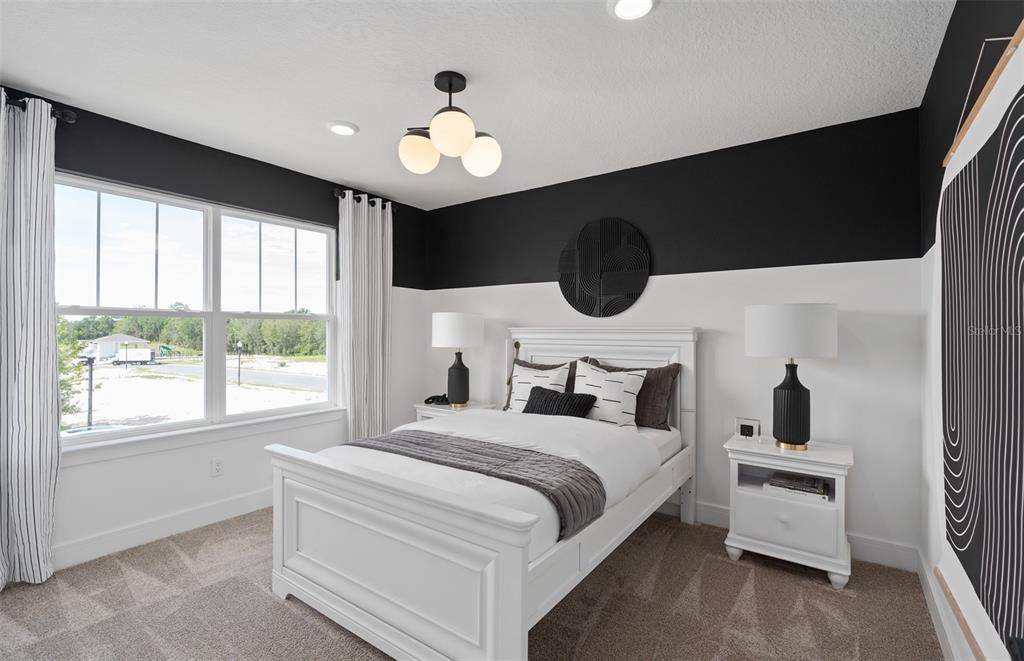 Bedroom, Interior, Recessed Lighting