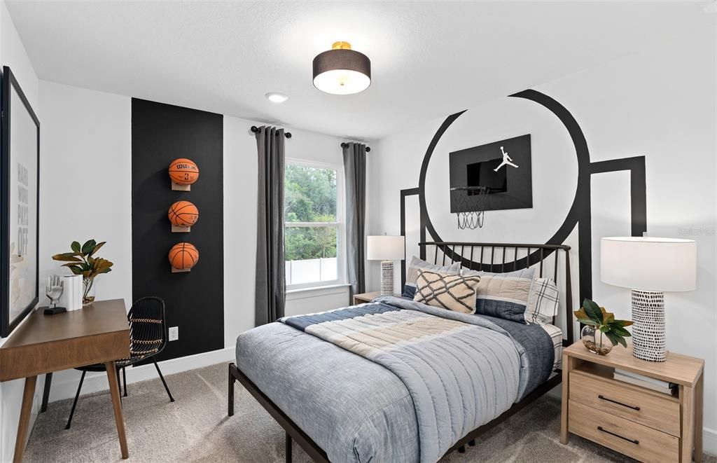 Bedroom, Home Office, Interior, Recessed Lighting