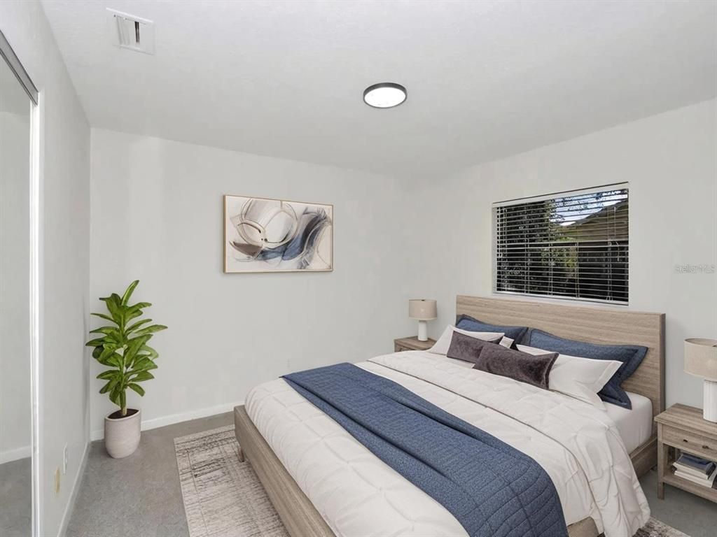 Bedroom, Interior, Recessed Lighting