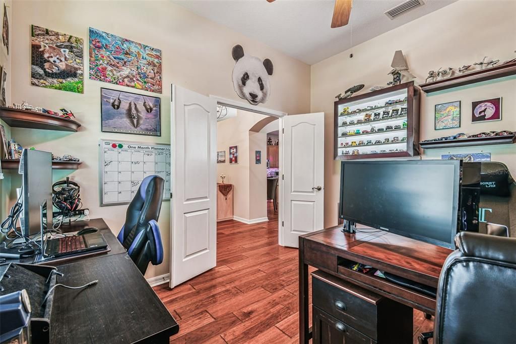 Home Office, Interior, Wood Texture Flooring