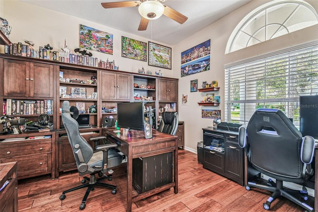 Home Office, Interior, Wood Texture Flooring