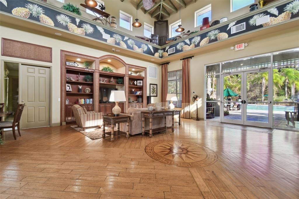 Home Office, Interior, Pendant Lights, Recessed Lighting, Wood Texture Flooring