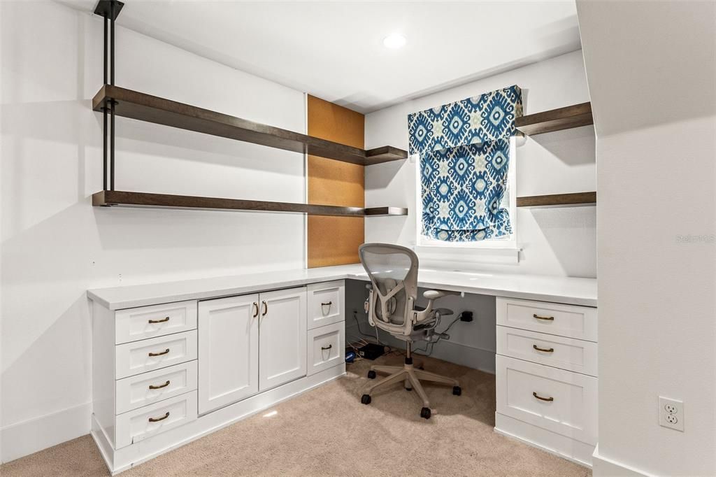 Home Office, Interior, Recessed Lighting