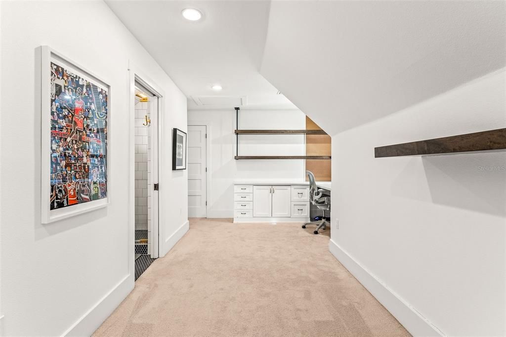Home Office, Interior, Recessed Lighting