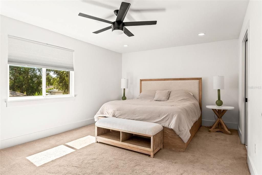 Bedroom, Interior, Recessed Lighting