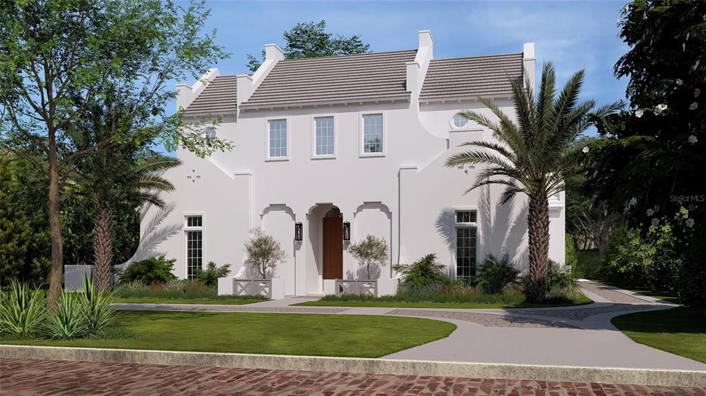 Backyard, Exterior, Facade, French Provincial