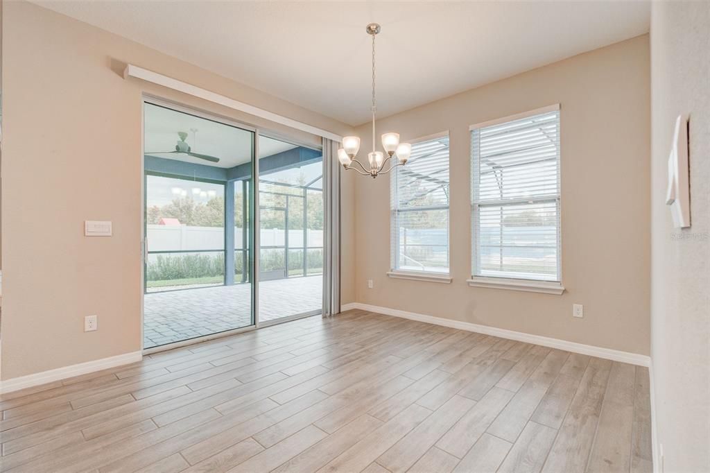 Chandelier, Empty room, Interior, Wood Texture Flooring