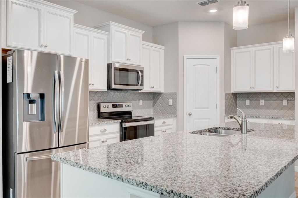 Interior, Kitchen, Pendant Lights, Recessed Lighting, Stainless Steel Appliances