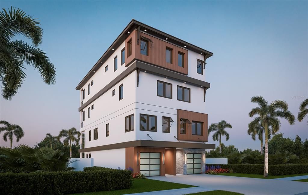 Exterior, Facade, Modern