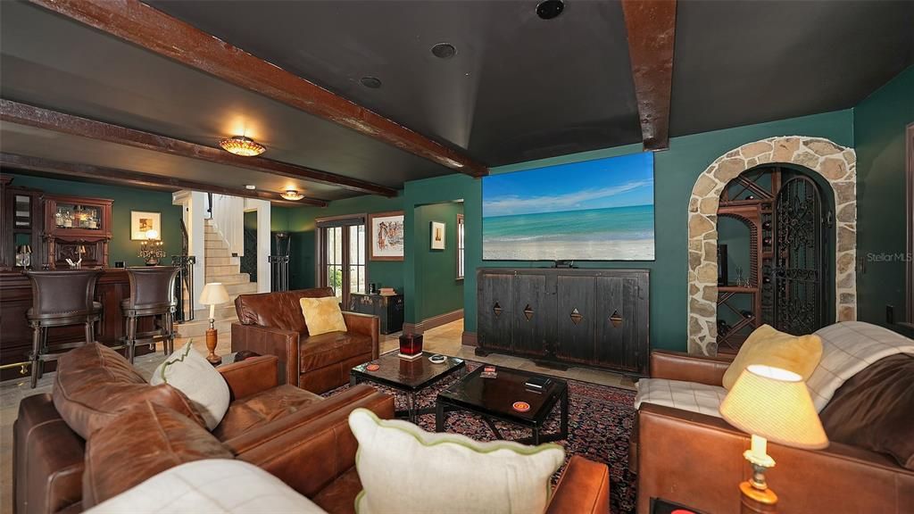 Fireplace, Interior, Living room, Recessed Lighting