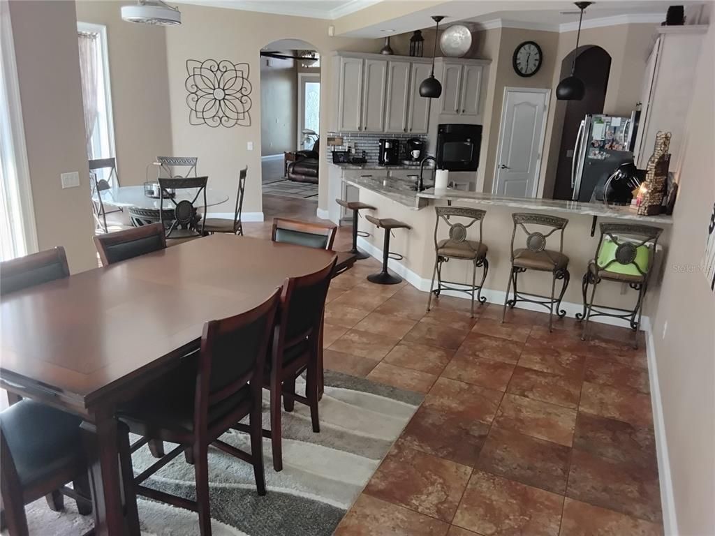 Dining room, Interior, Kitchen, Pendant Lights