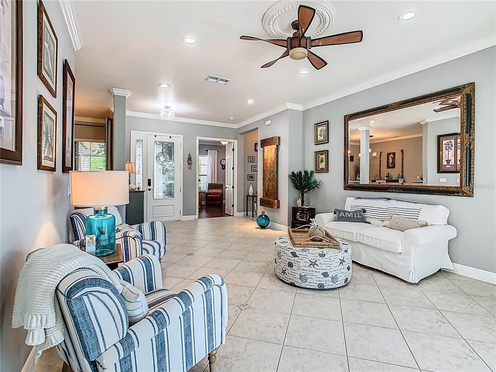 Interior, Living room, Recessed Lighting