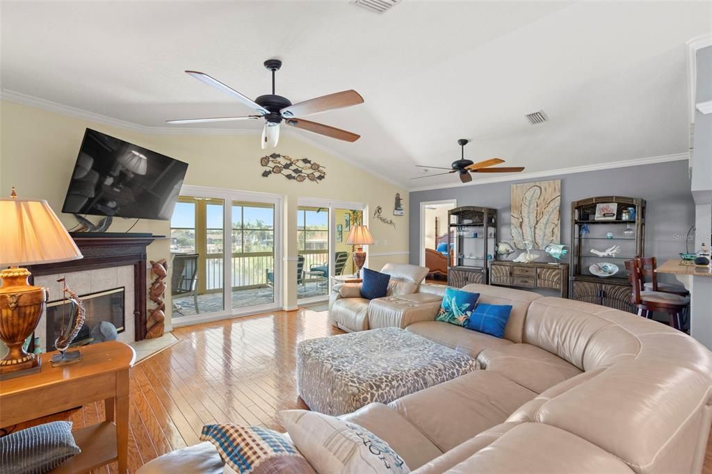 Fireplace, Interior, Living room, Wood Texture Flooring