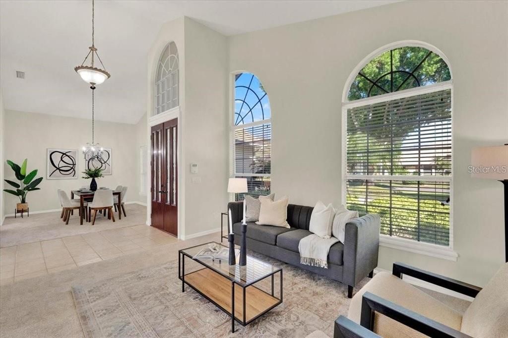 Dining room, Interior, Living room, Pendant Lights