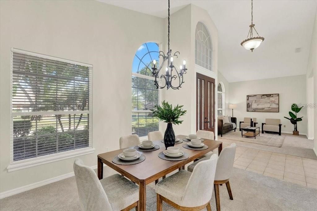 Chandelier, Dining room, Interior, Pendant Lights