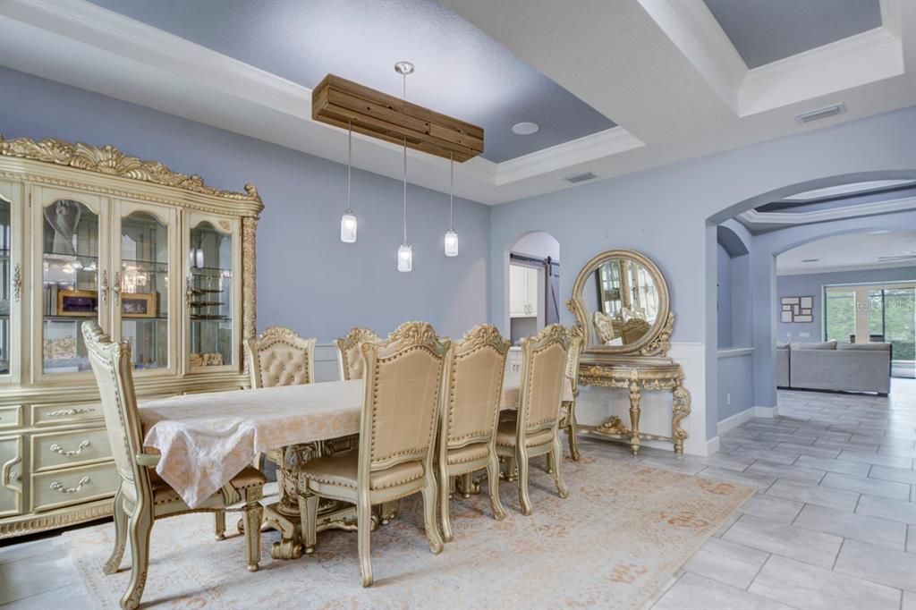 Dining room, Interior, Pendant Lights