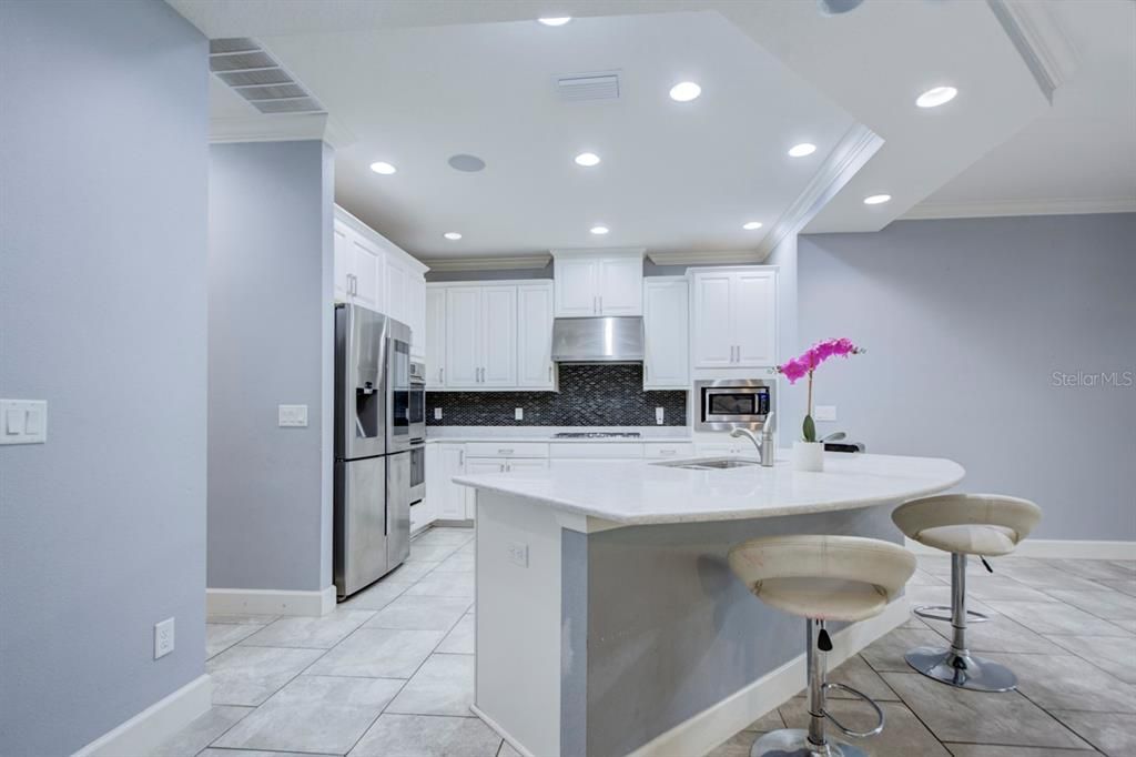 Interior, Kitchen, Recessed Lighting, Stainless Steel Appliances