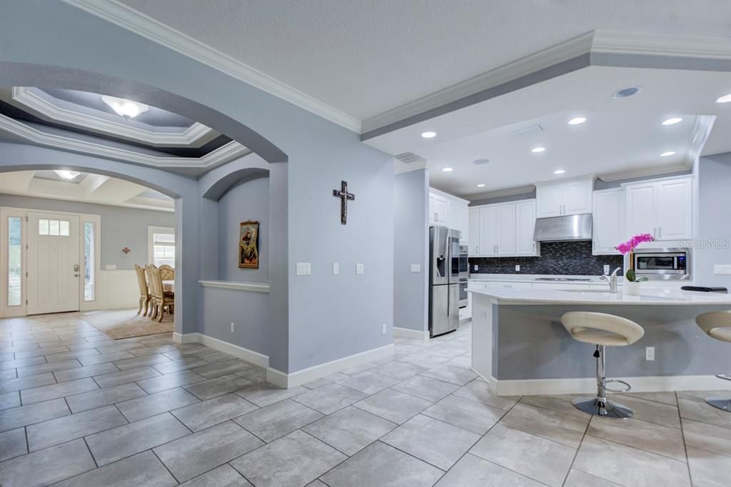 Interior, Kitchen, Recessed Lighting, Stainless Steel Appliances