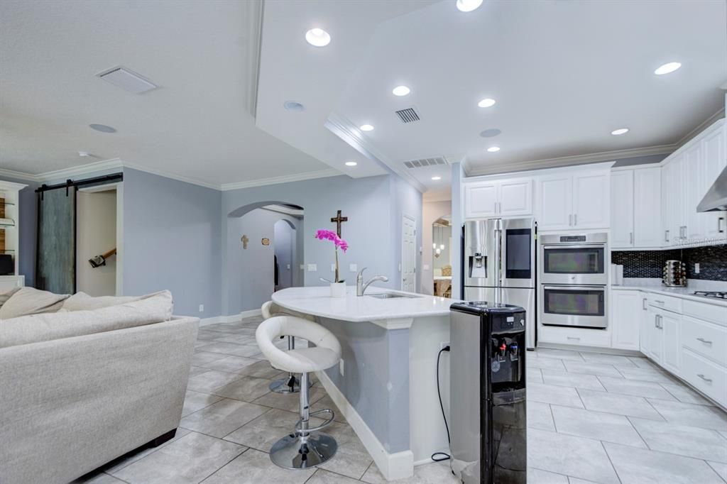 Interior, Kitchen, Recessed Lighting, Stainless Steel Appliances