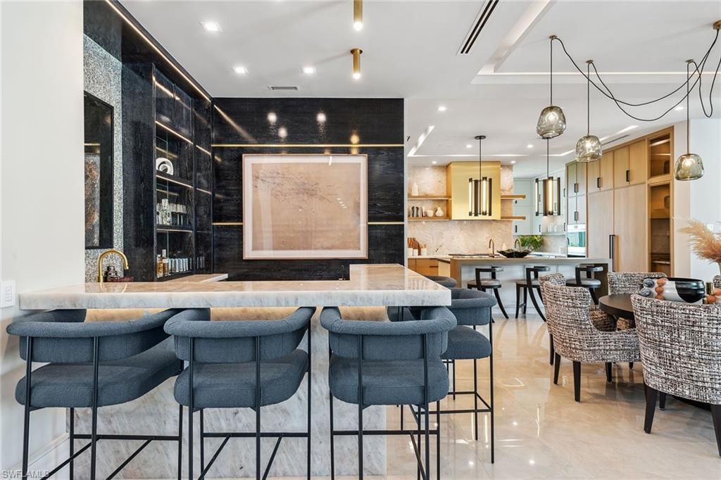 Dining room, Interior, Kitchen, Pendant Lights, Recessed Lighting