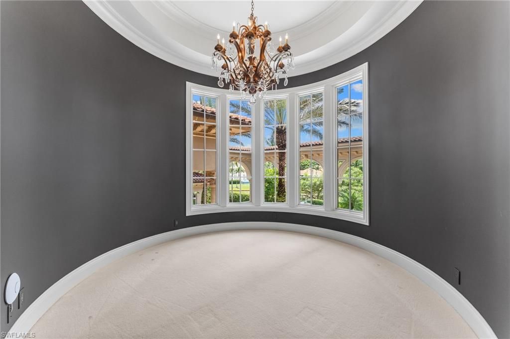 Chandelier, Empty room, Interior
