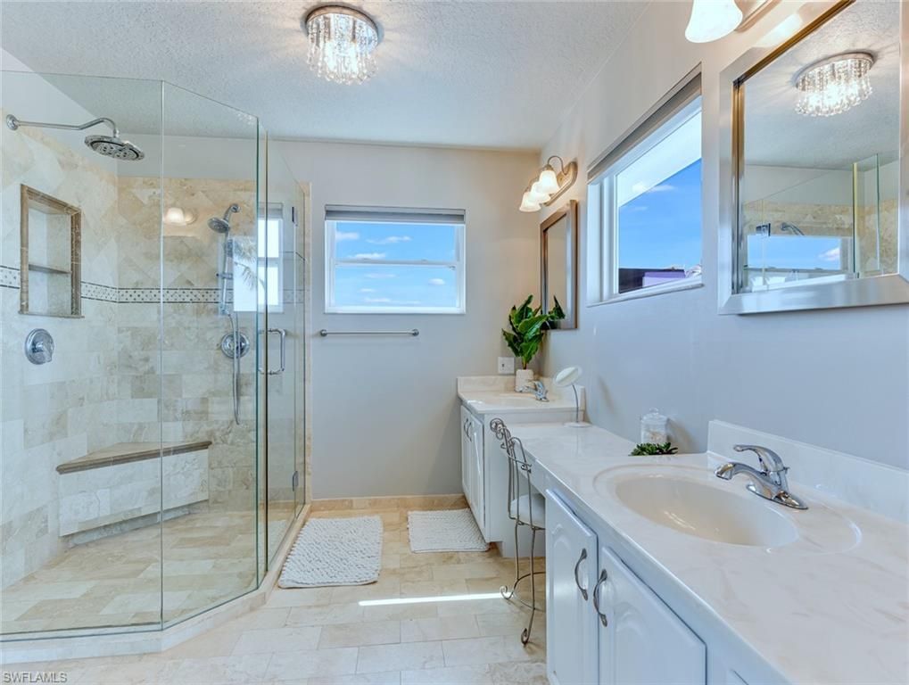Bathroom, Dual Sink Vanities, Glass Shower, Interior