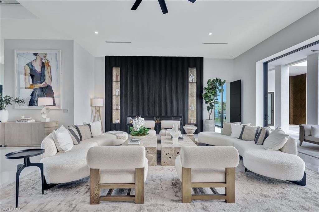 Interior, Living room, Recessed Lighting