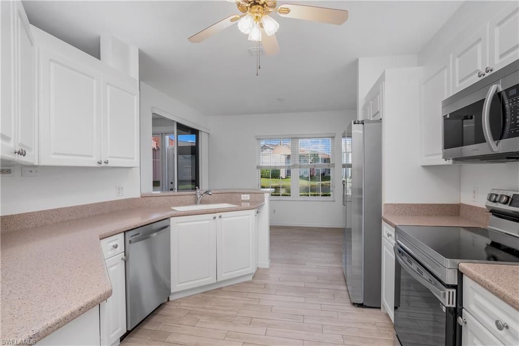 Interior, Kitchen, Wood Texture Flooring