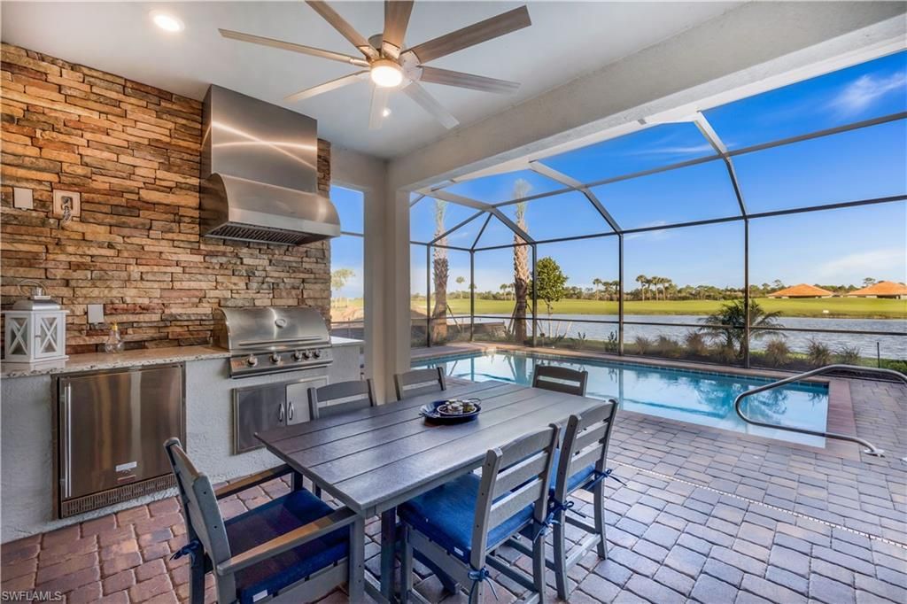 Dining room, Glass Ceilings, Interior, Pool, Recessed Lighting, Sun Room, Water