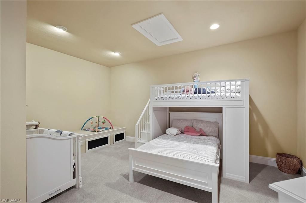 Bedroom, Interior, Recessed Lighting