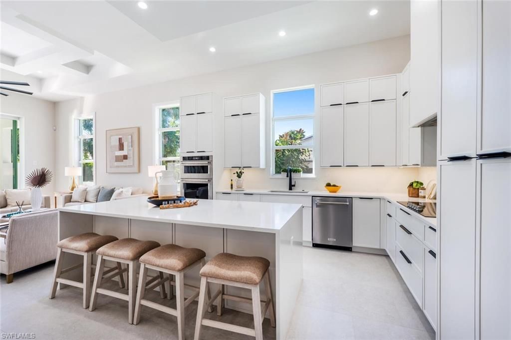 Interior, Kitchen, Recessed Lighting, Stainless Steel Appliances