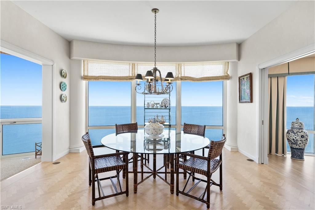 Chandelier, Dining room, Interior, Water, Wood Texture Flooring
