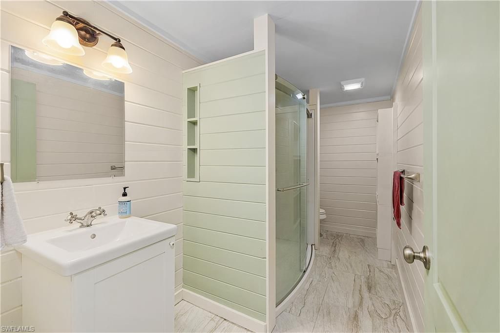 Bathroom, Glass Shower, Interior, Marble