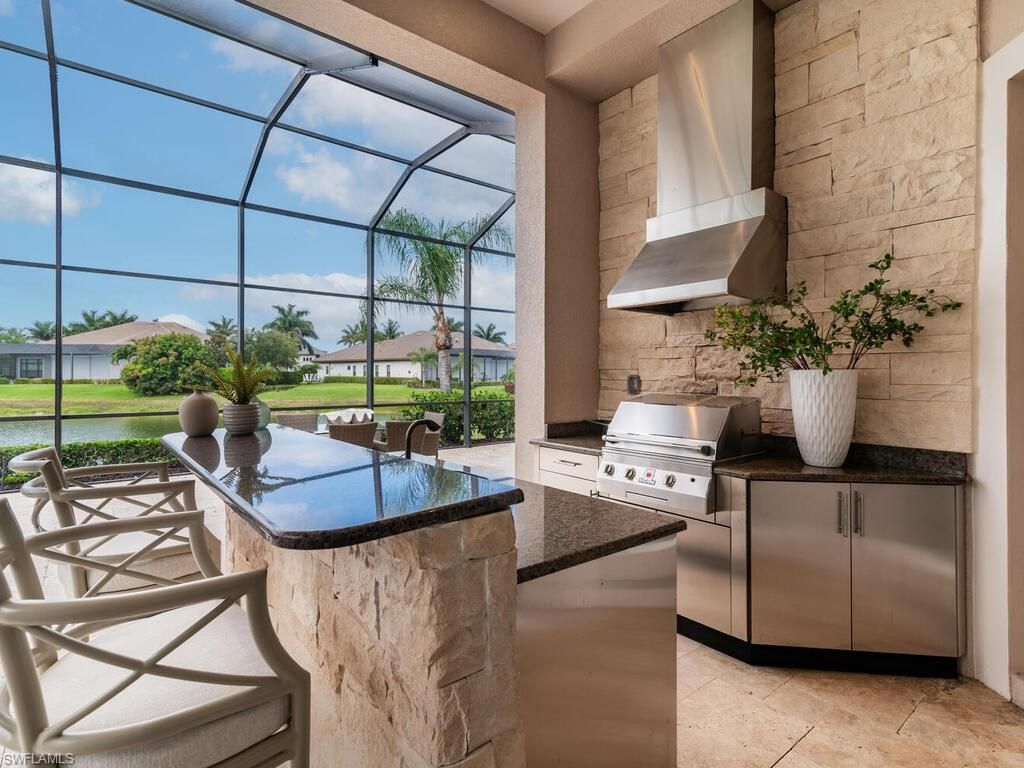 Glass Ceilings, Interior, Stone Walls, Sun Room, Water