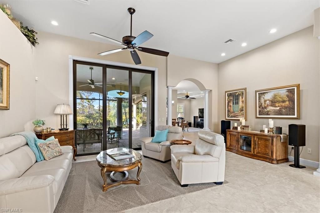 Interior, Living room, Recessed Lighting