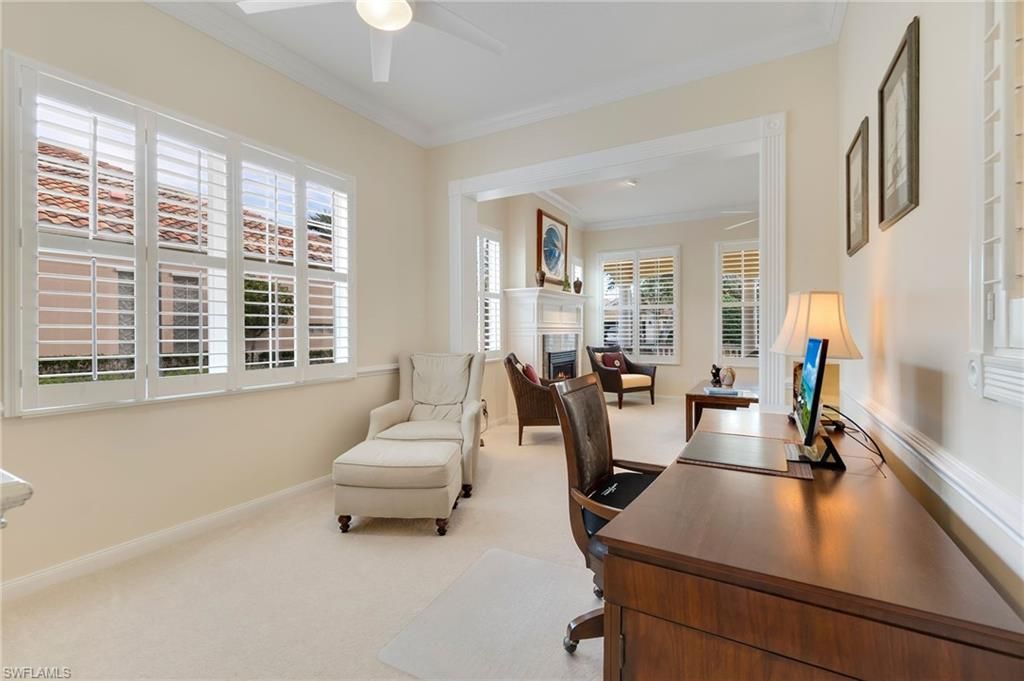 Fireplace, Home Office, Interior