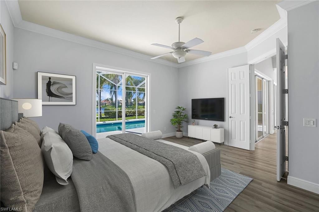 Bedroom, Interior, Wood Texture Flooring