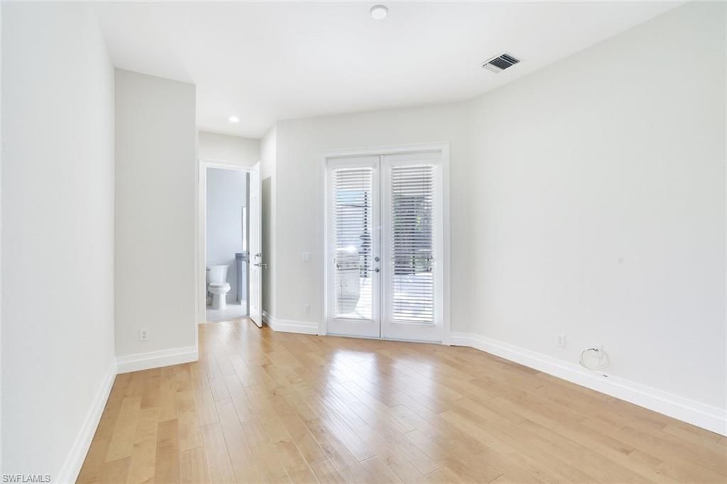 Bathroom, Empty room, Interior, Recessed Lighting, Wood Texture Flooring