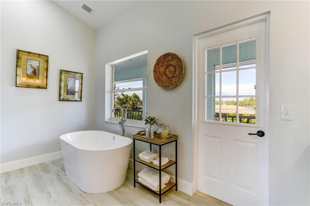 Bathroom, Free Standing Baths, Interior, Wood Texture Flooring