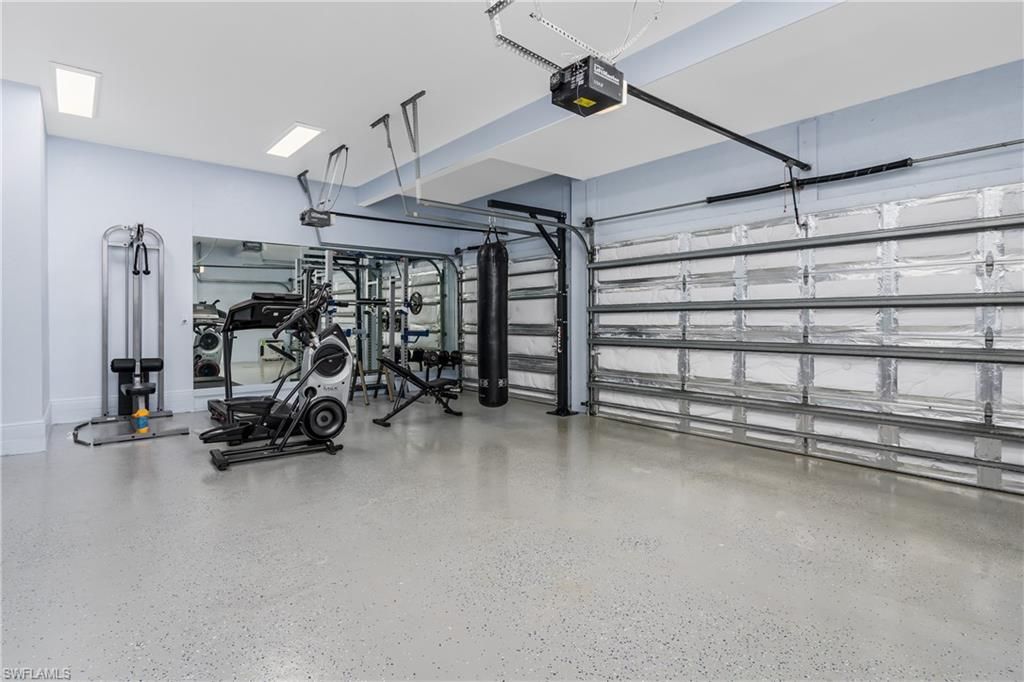 Fitness Equipment, Garage, Interior, Recessed Lighting