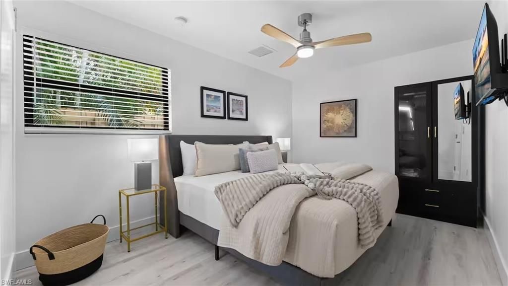 Bedroom, Interior, Wood Texture Flooring