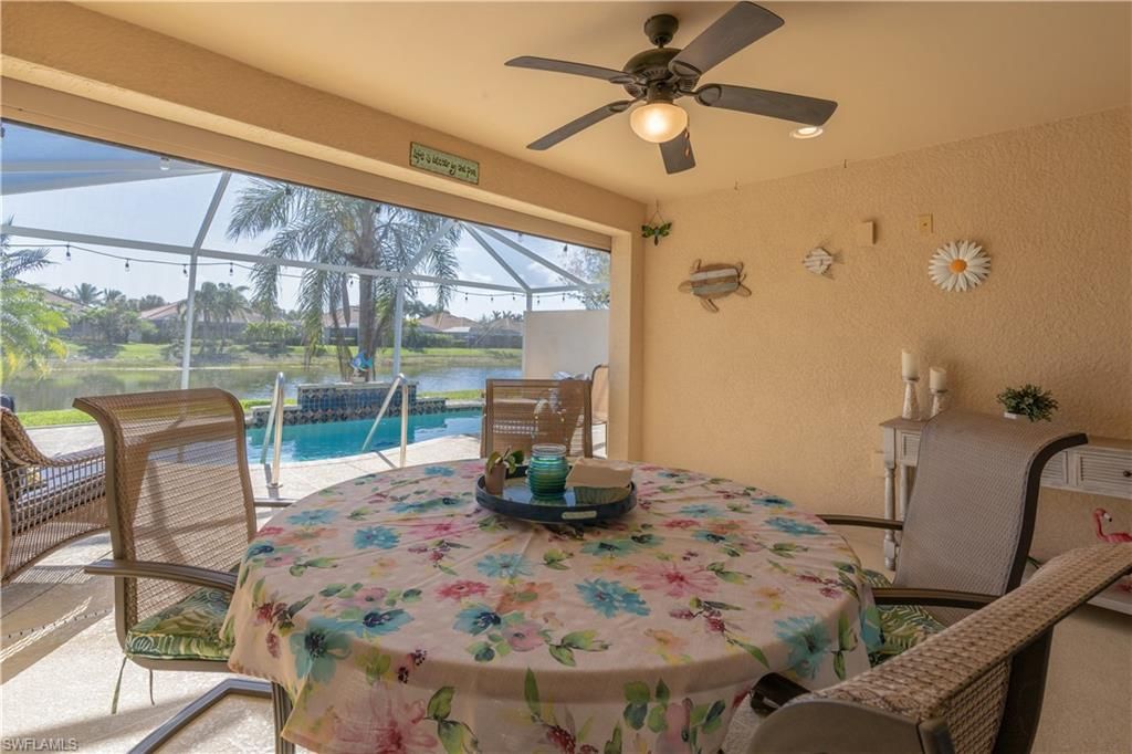 Dining room, Glass Ceilings, Interior, Pool, Recessed Lighting, Sun Room, Water